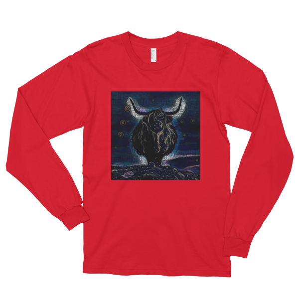 Heilan’ Coo | Word Art | Long sleeve t-shirt (unisex) – Celtic Kiosk